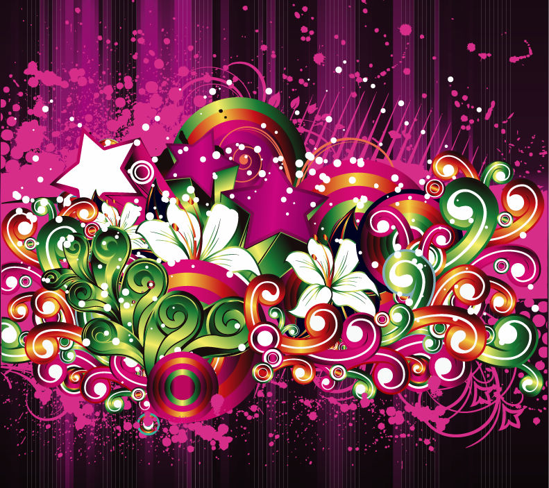 free vector Free Floral Design Vector Background